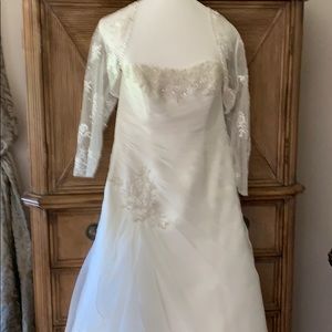 Wedding dress with bolero jacket